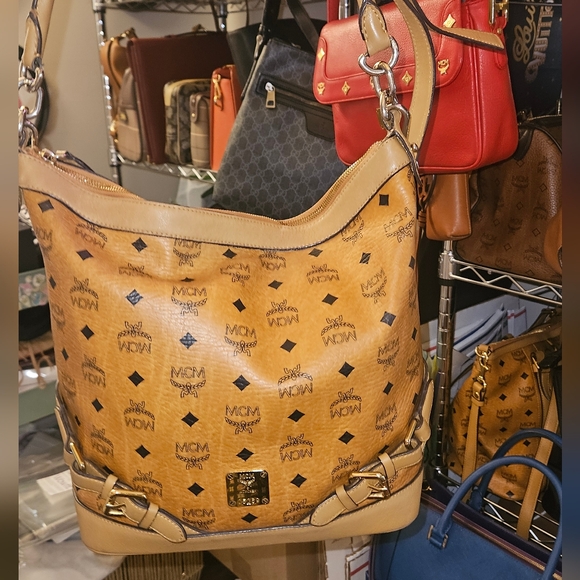 MCM Handbags - MCM Tan Hobo (Listing For Show)
